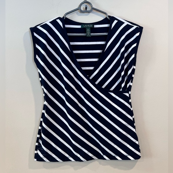 🔥Ralph Lauren strips Blouse🔥 - Picture 1 of 6